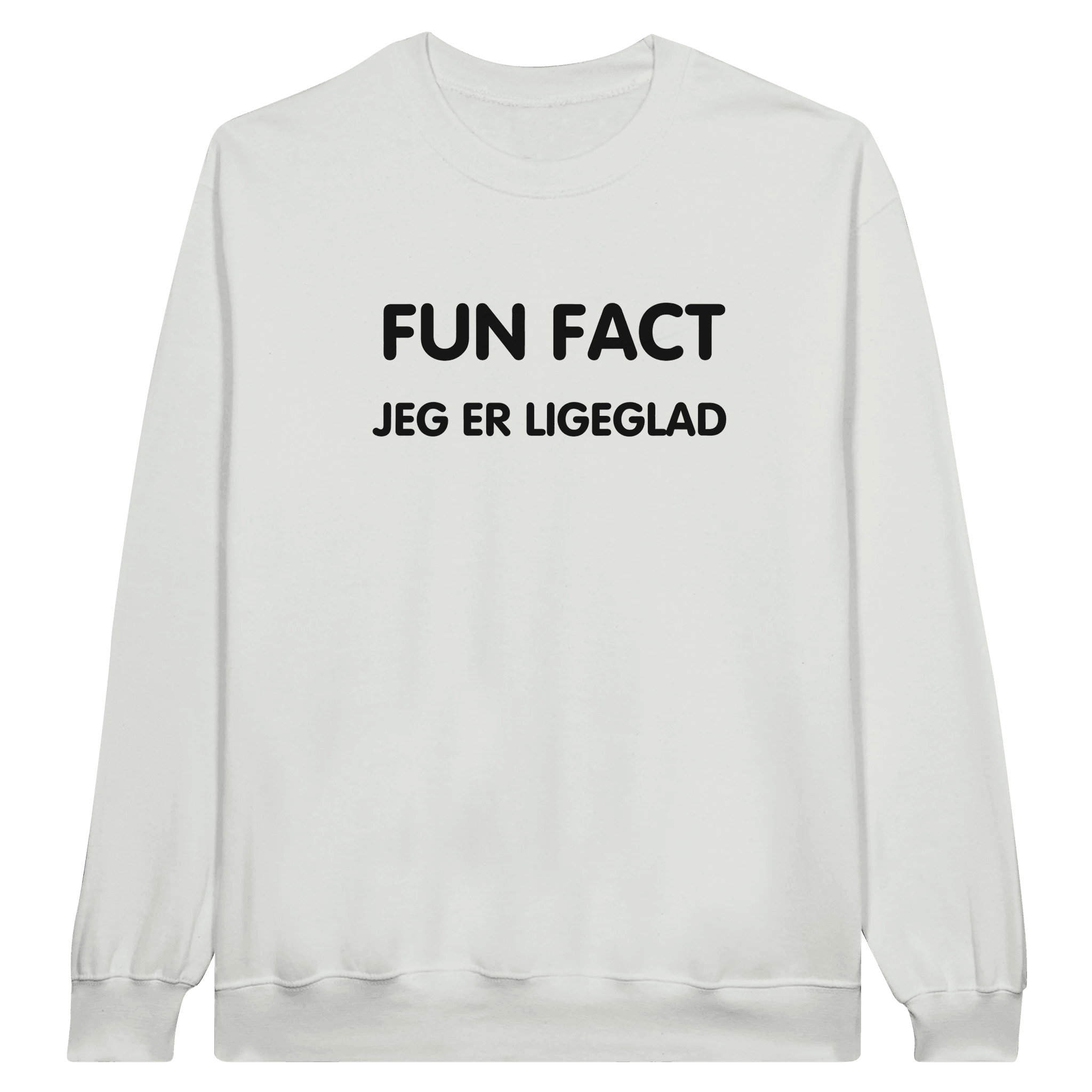 FUN FACT, Jeg er ligeglad ❌ TRØJE - Danske Bluser