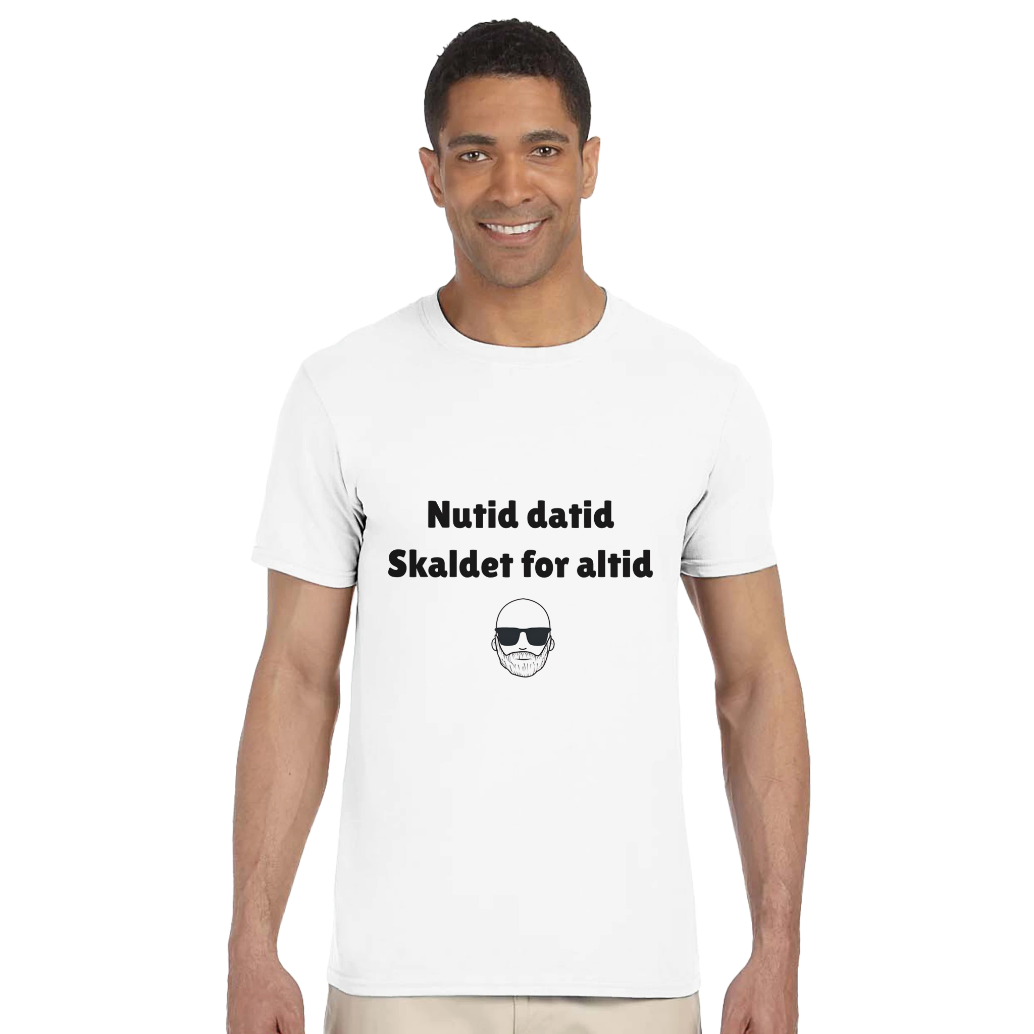 Nutid datid skaldet for altid | T-shirt - Danske Bluser