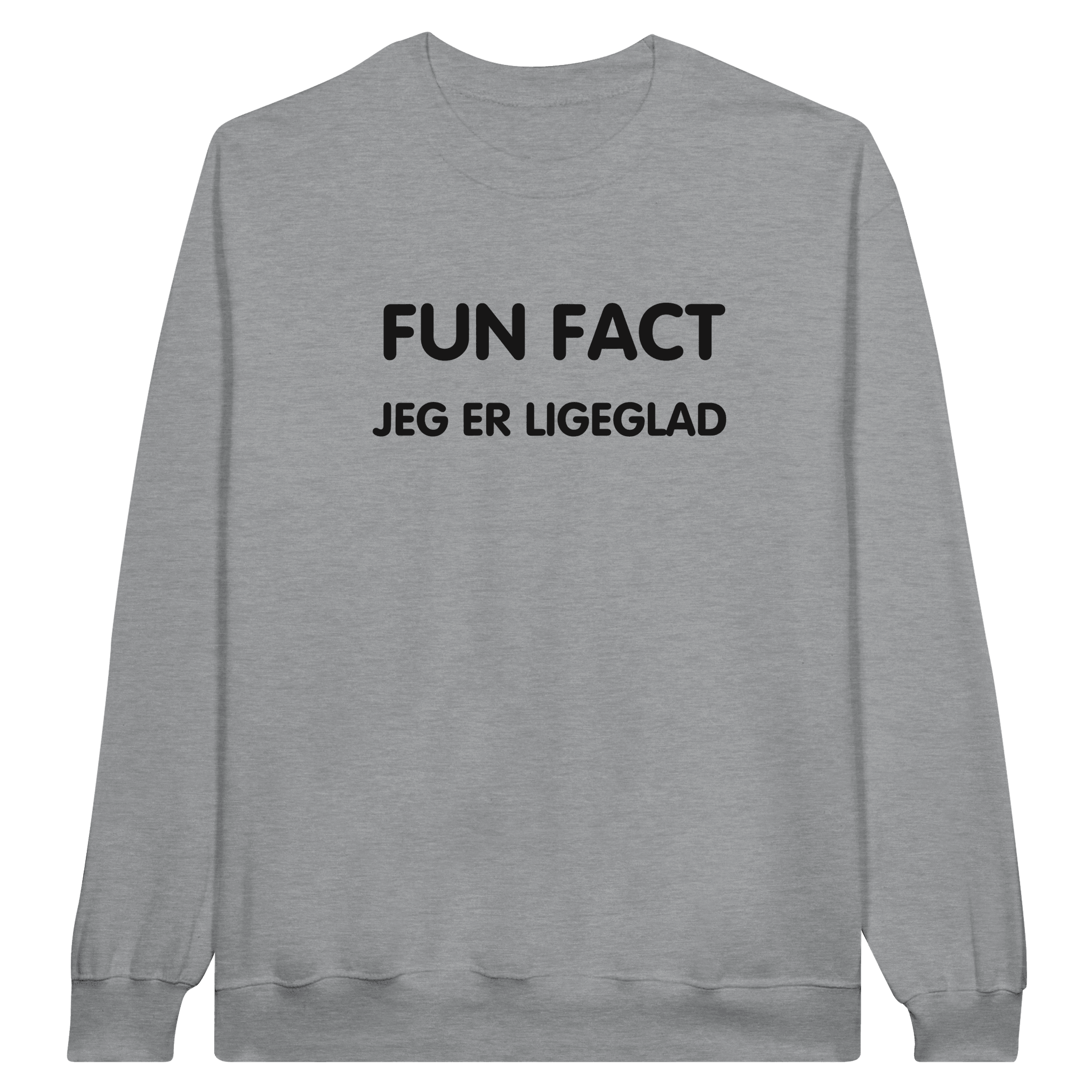 FUN FACT, Jeg er ligeglad ❌ TRØJE - Danske Bluser