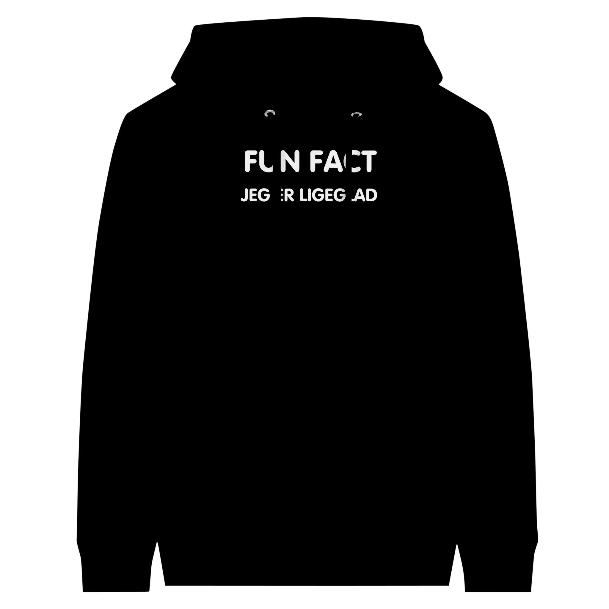 FUN FACT, Jeg er ligeglad ❌ TRØJE - Danske Bluser