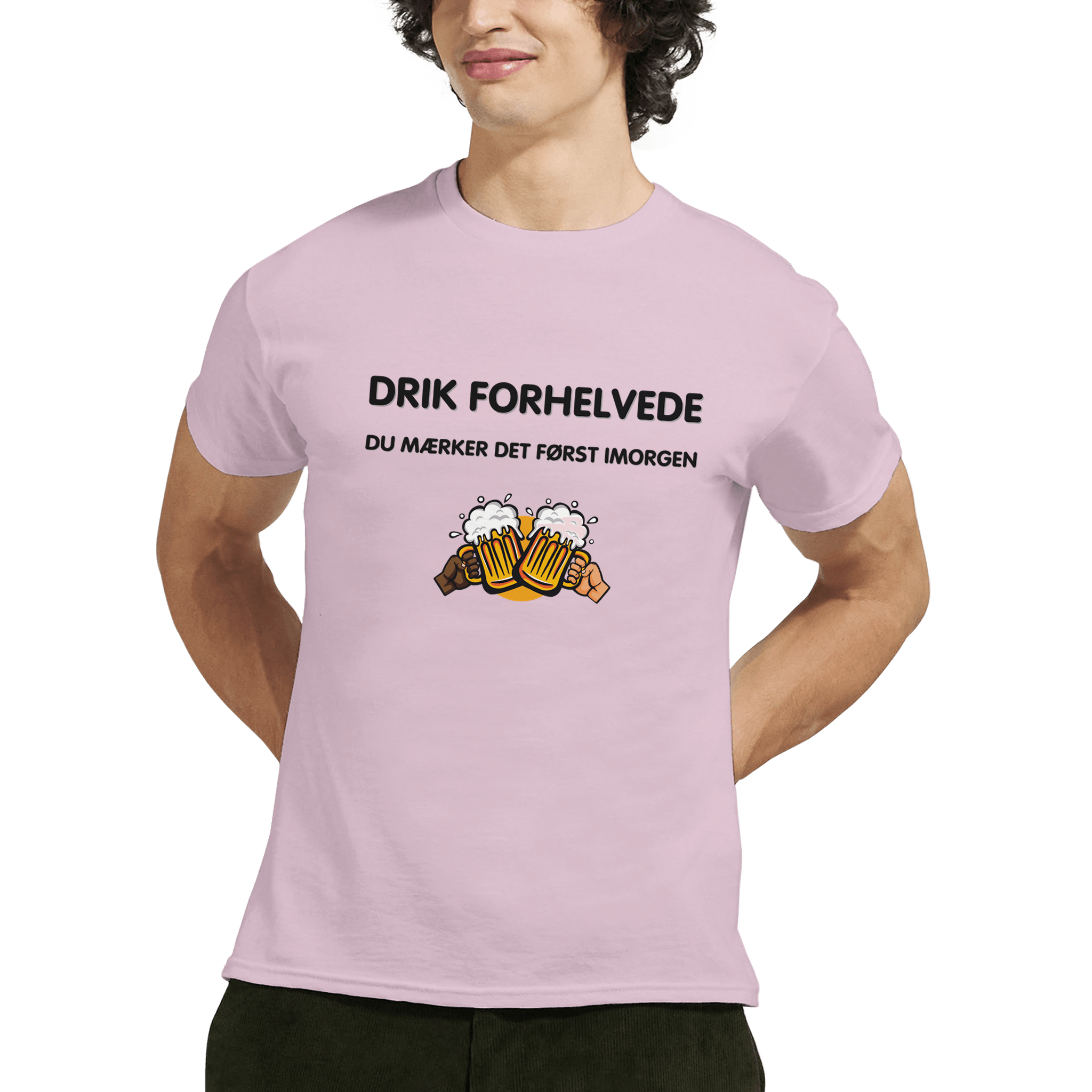 DRIK FORHELVEDE, DU MÆRKER DET FØRST IMORGEN ❌ T-SHIRT - Danske Bluser