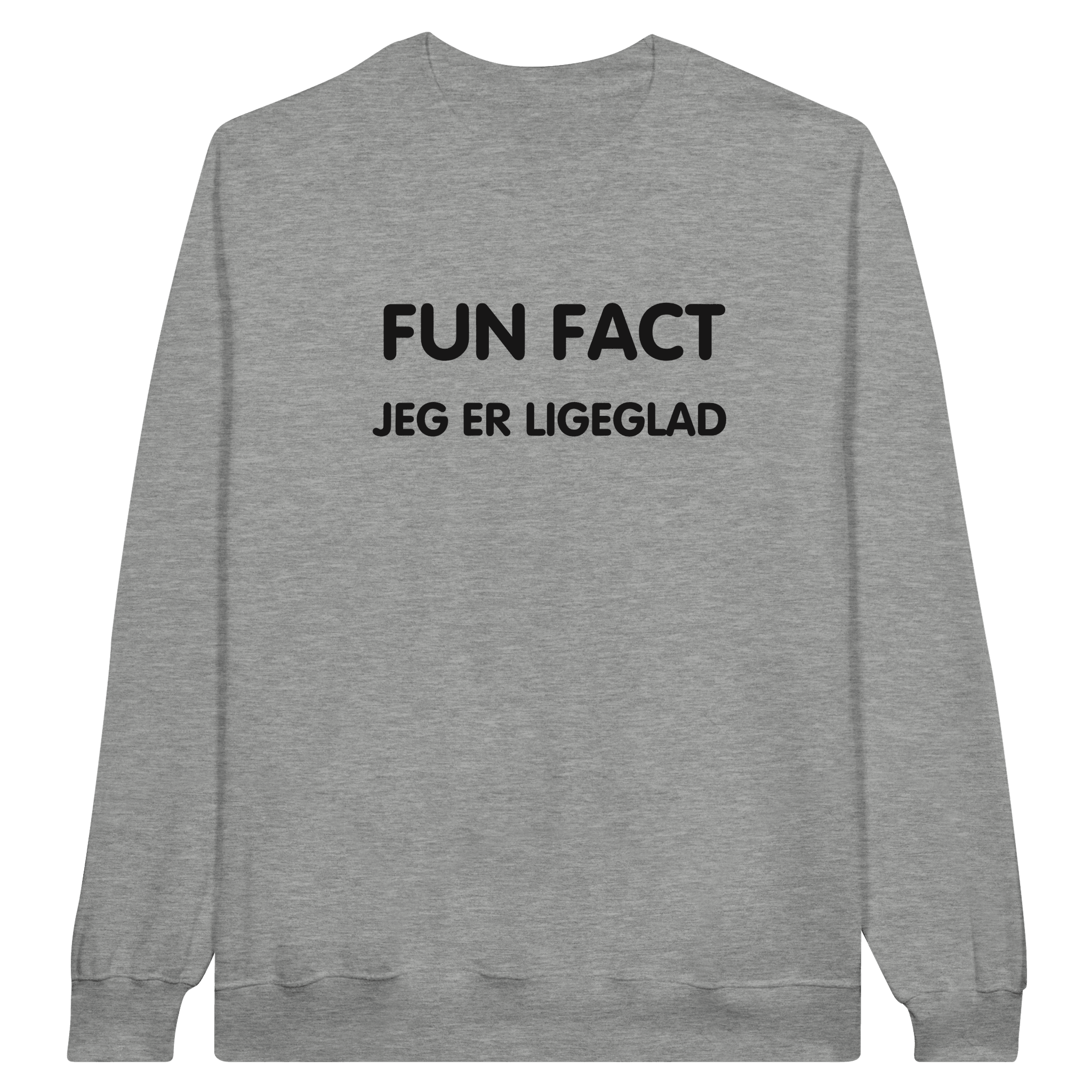 FUN FACT, Jeg er ligeglad ❌ TRØJE - Danske Bluser