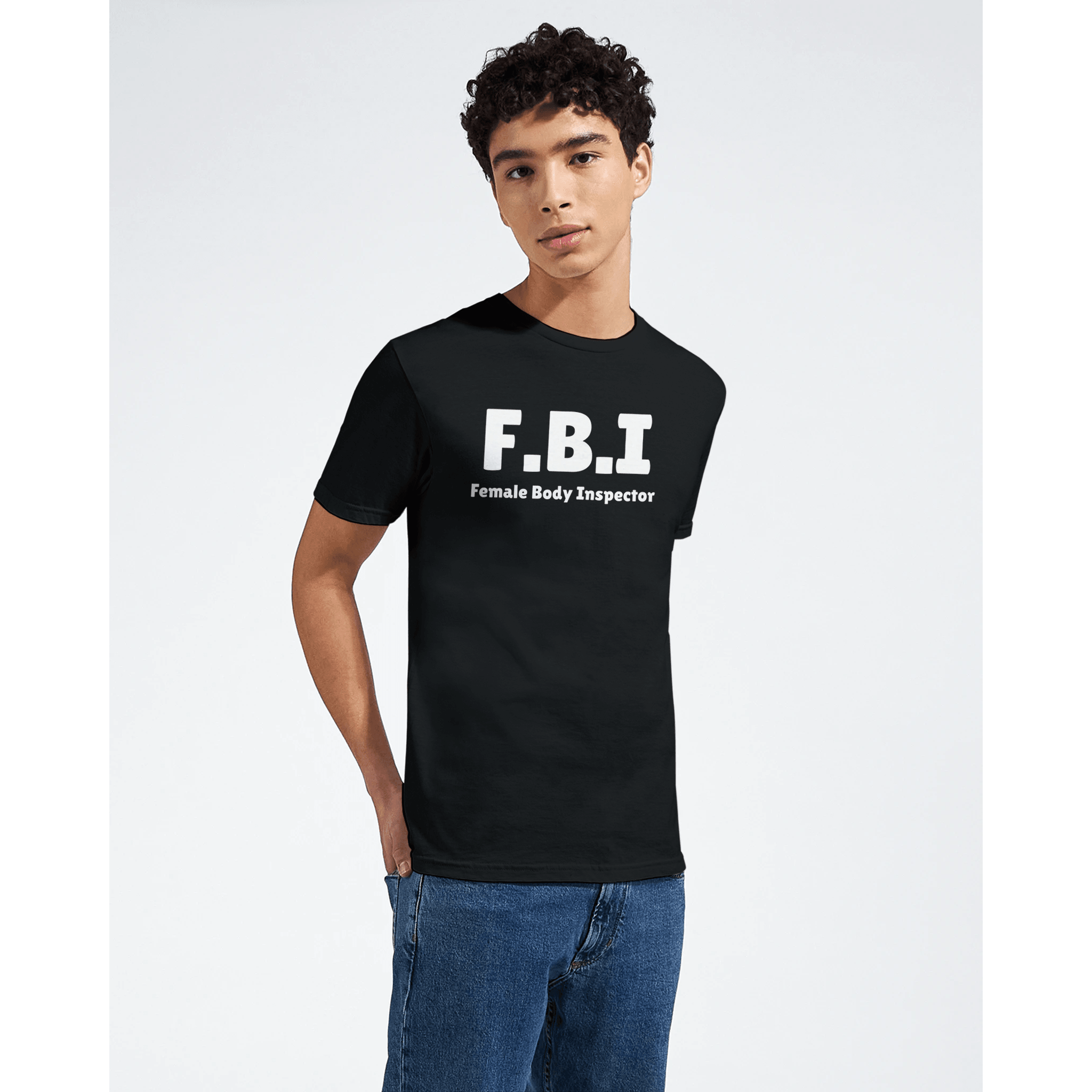 FBI - Female Body Inspector ❌ T-SHIRT - Danske Bluser