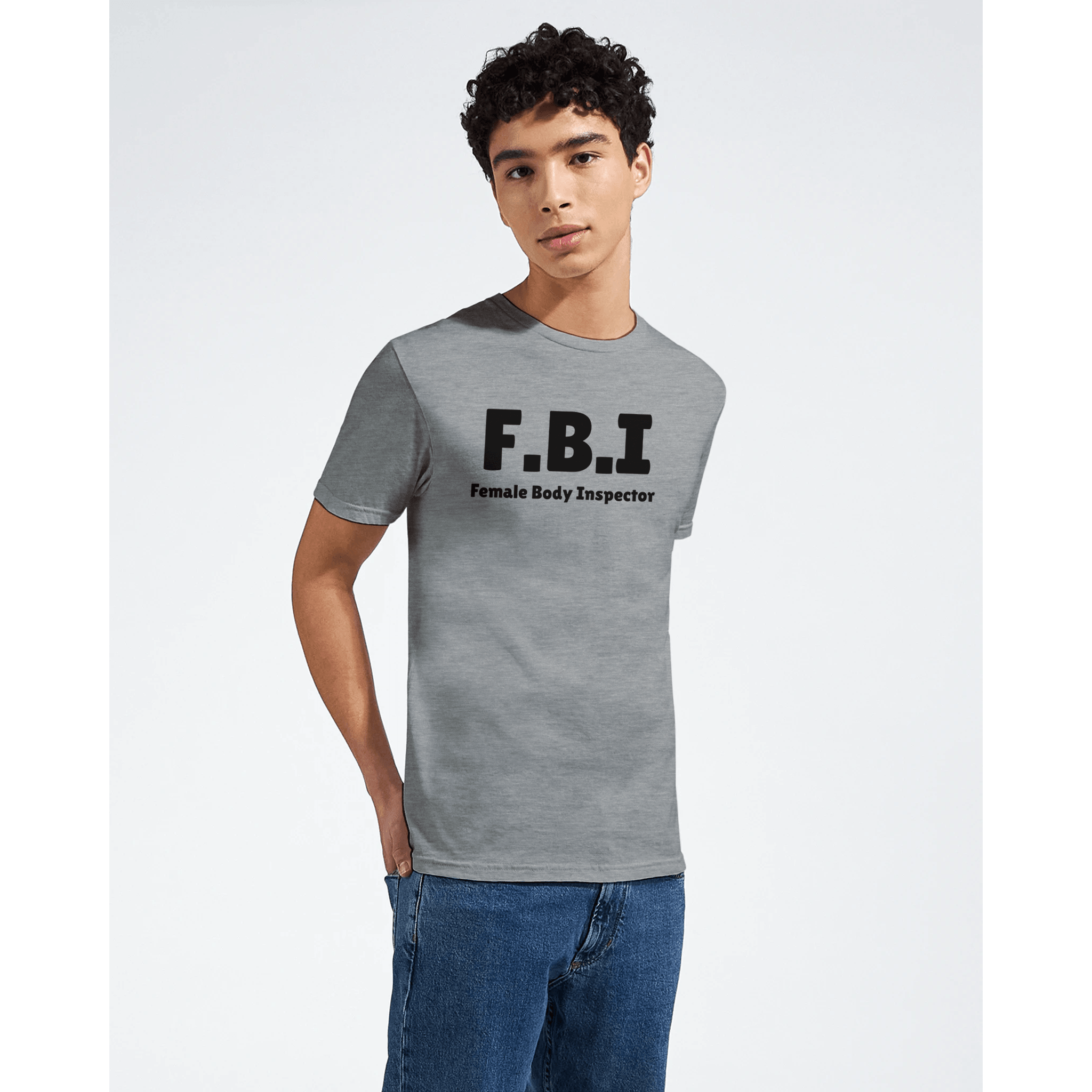 FBI - Female Body Inspector ❌ T-SHIRT - Danske Bluser