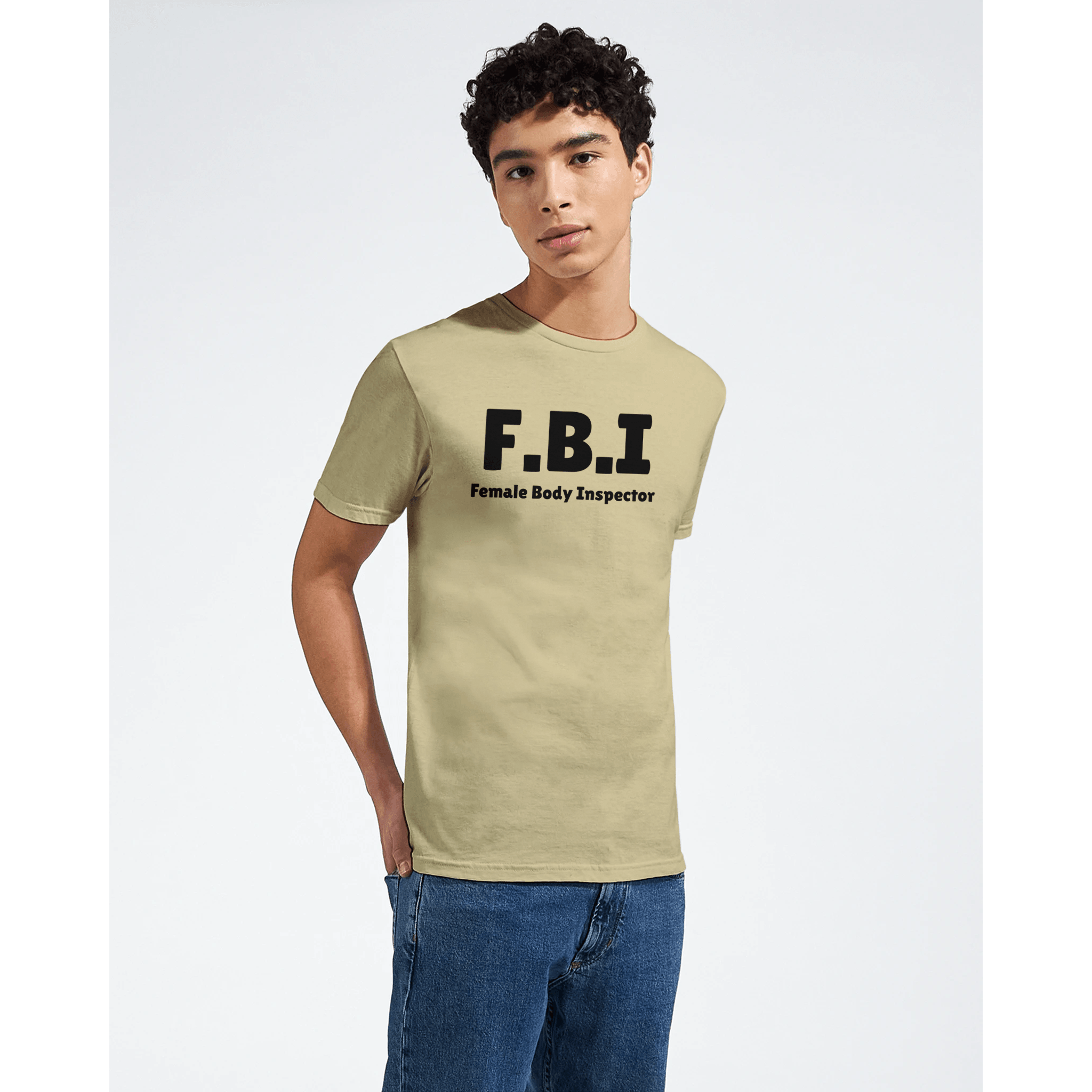 FBI - Female Body Inspector ❌ T-SHIRT - Danske Bluser