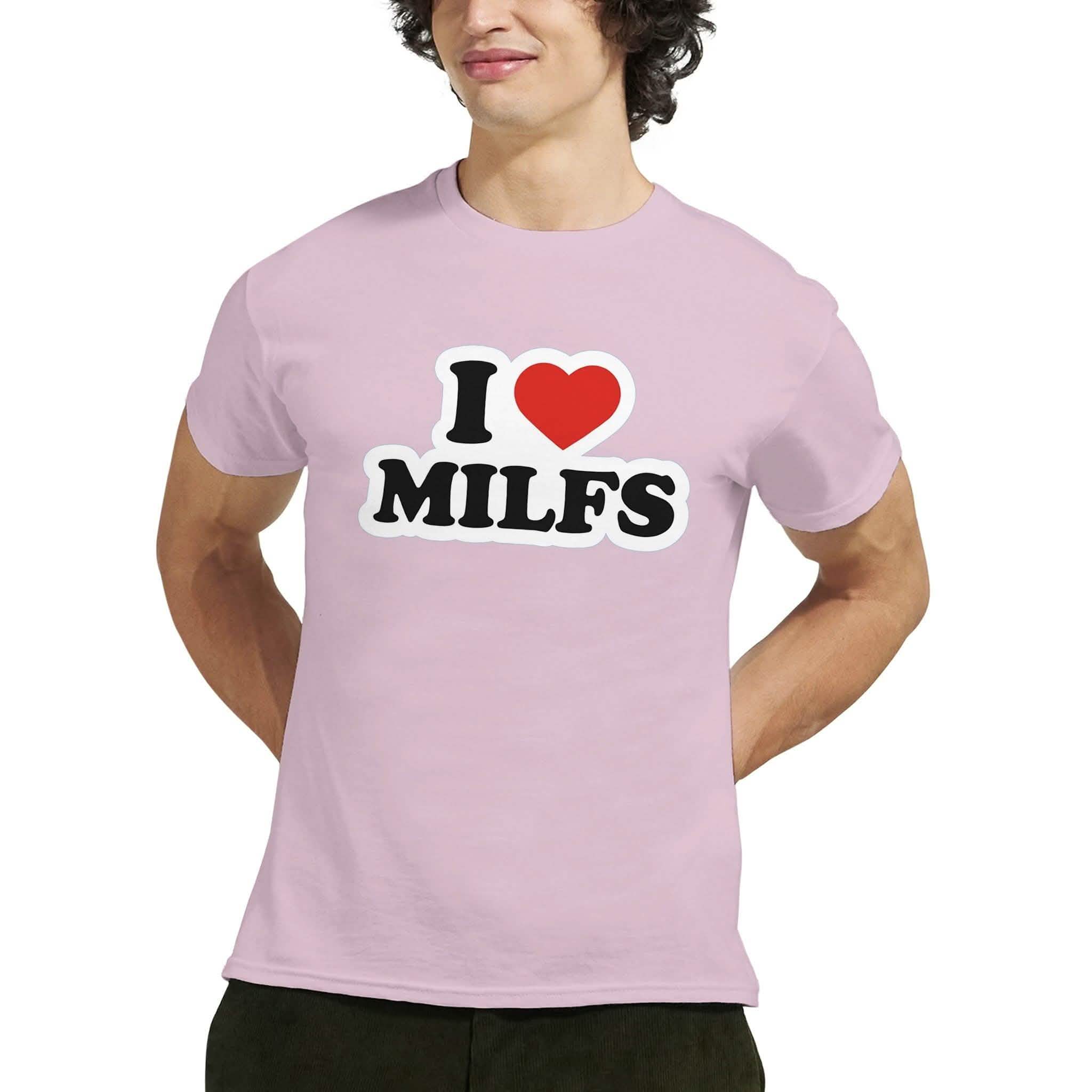 I LOVE MILFS ❌ T-SHIRT - Danske Bluser