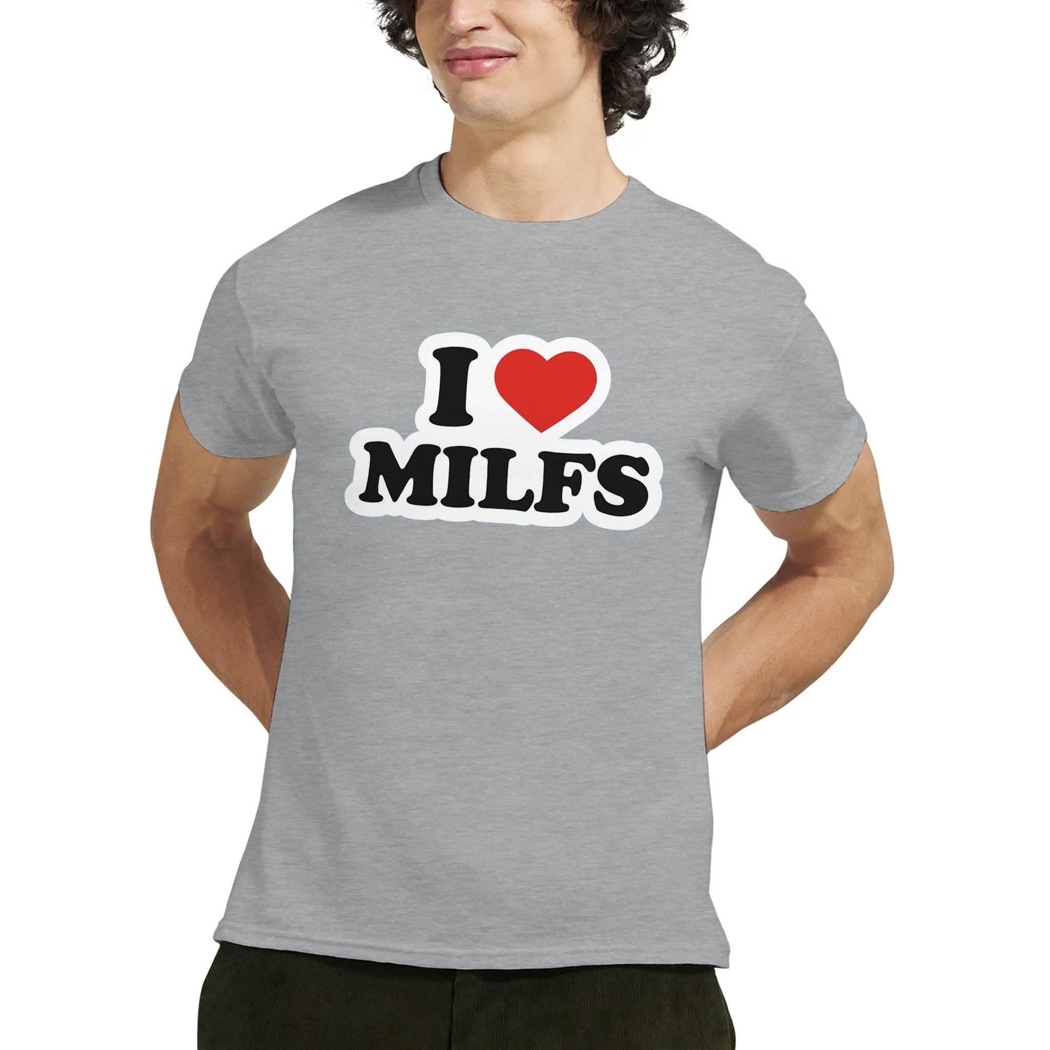 I LOVE MILFS ❌ T-SHIRT - Danske Bluser