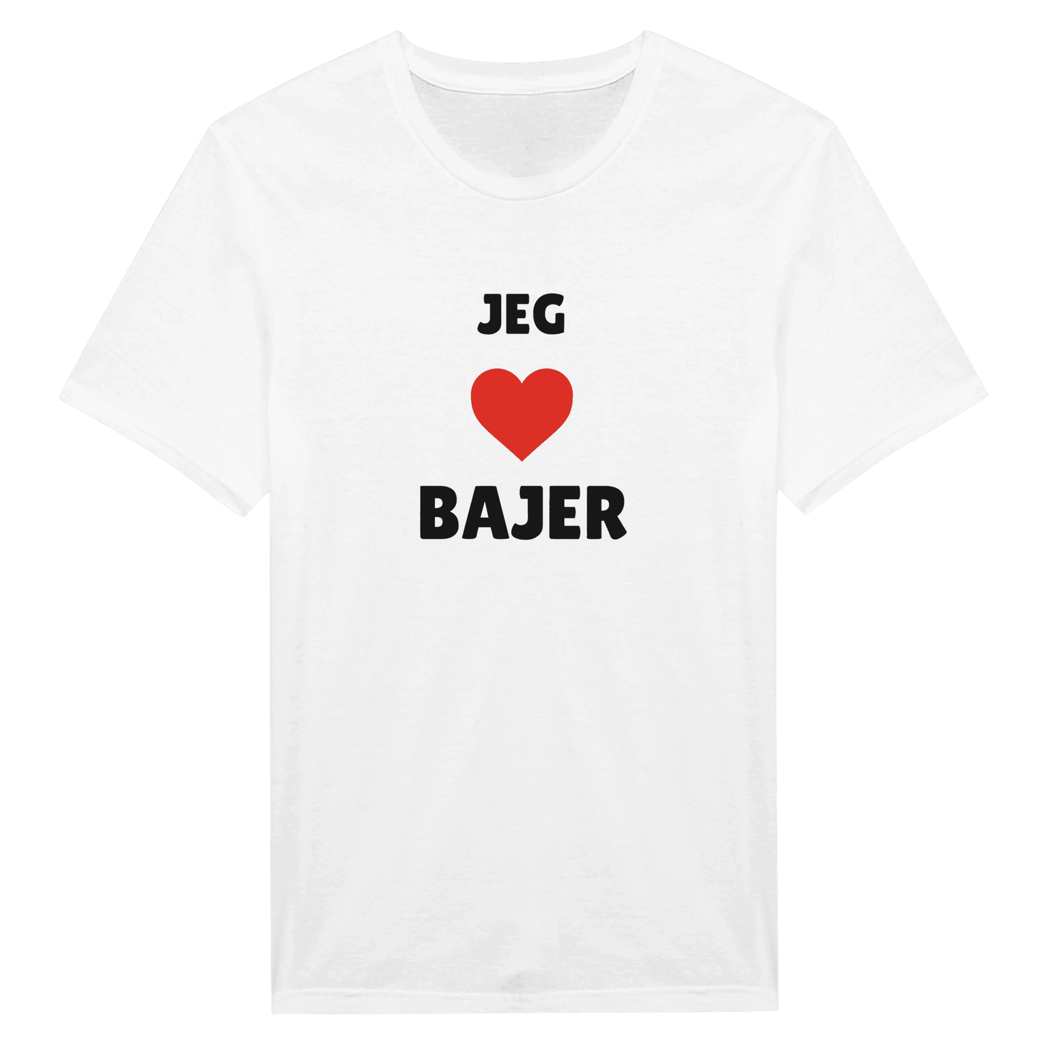 JEG ELSKER BAJER ❌ T-SHIRT - Danske Bluser