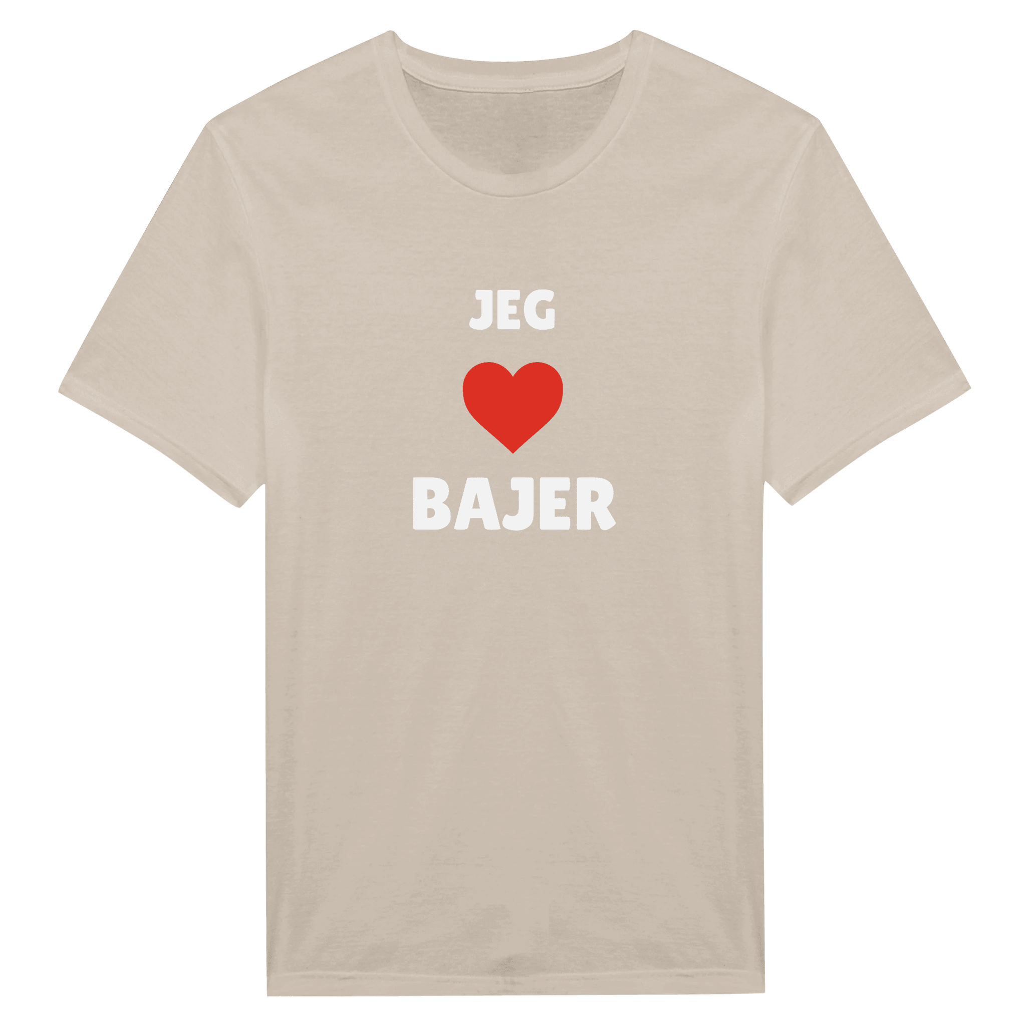 JEG ELSKER BAJER ❌ T-SHIRT - Danske Bluser