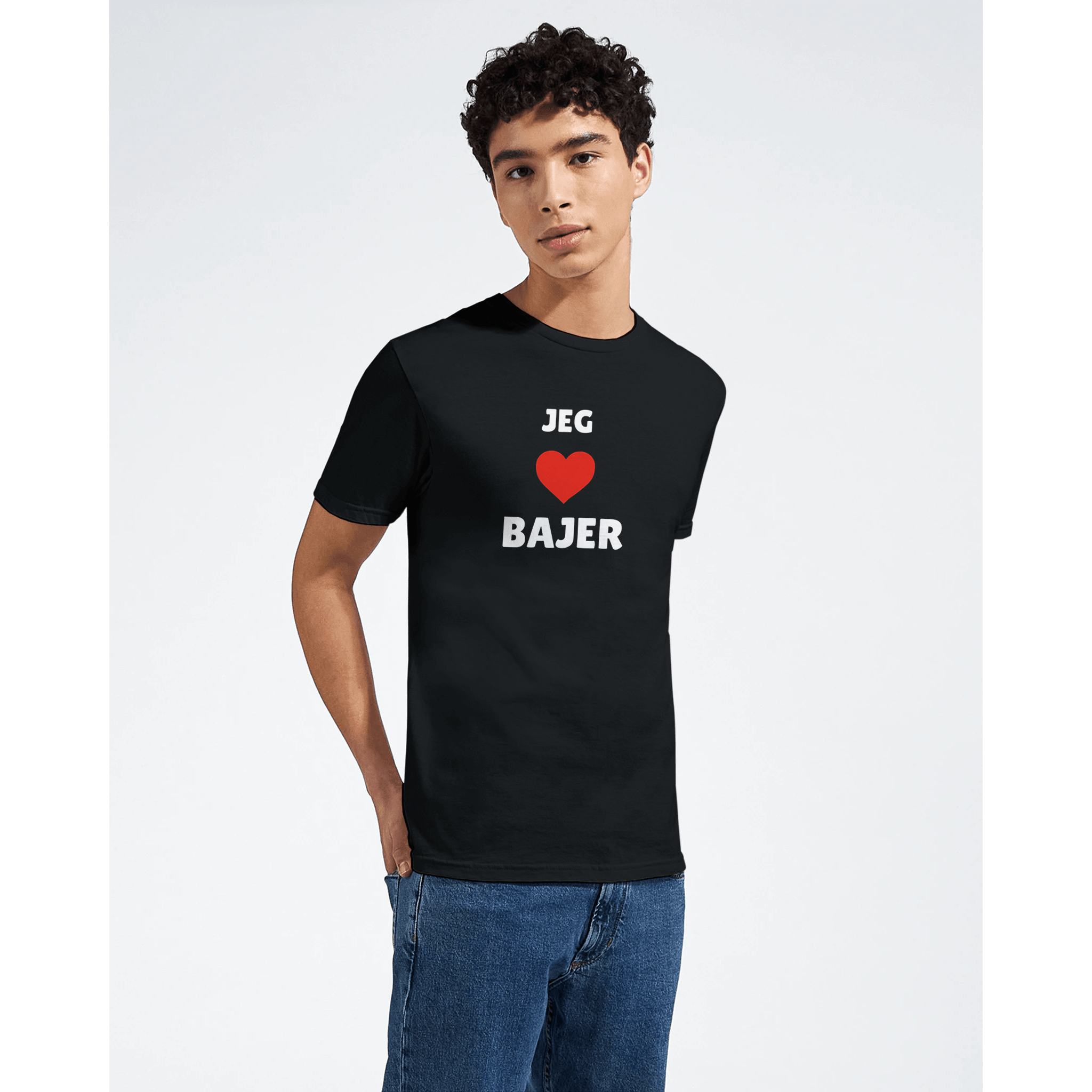 JEG ELSKER BAJER ❌ T-SHIRT - Danske Bluser