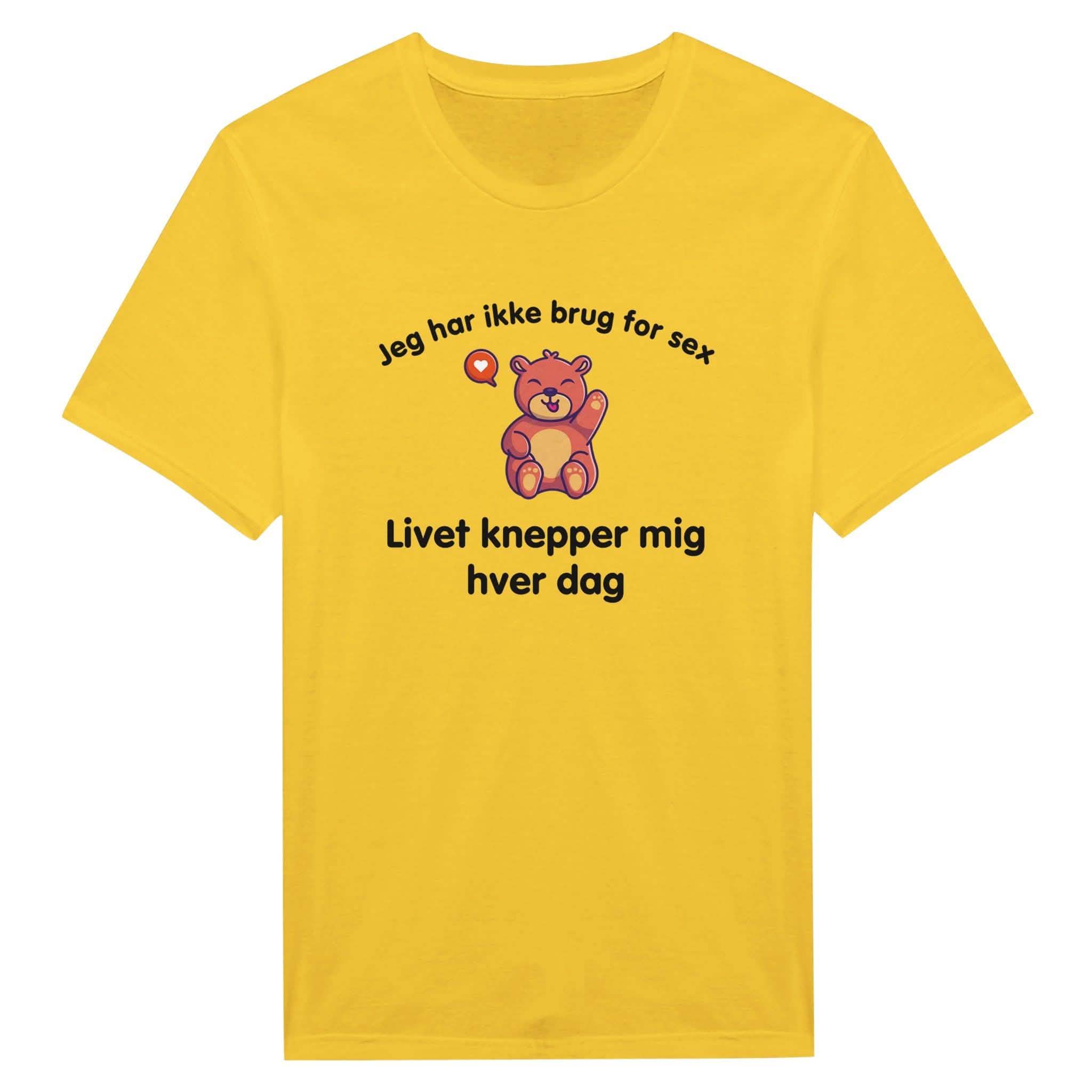 Jeg har ikke brug for sex, Livet knepper mig hver dag ❌ T-SHIRT - Danske Bluser
