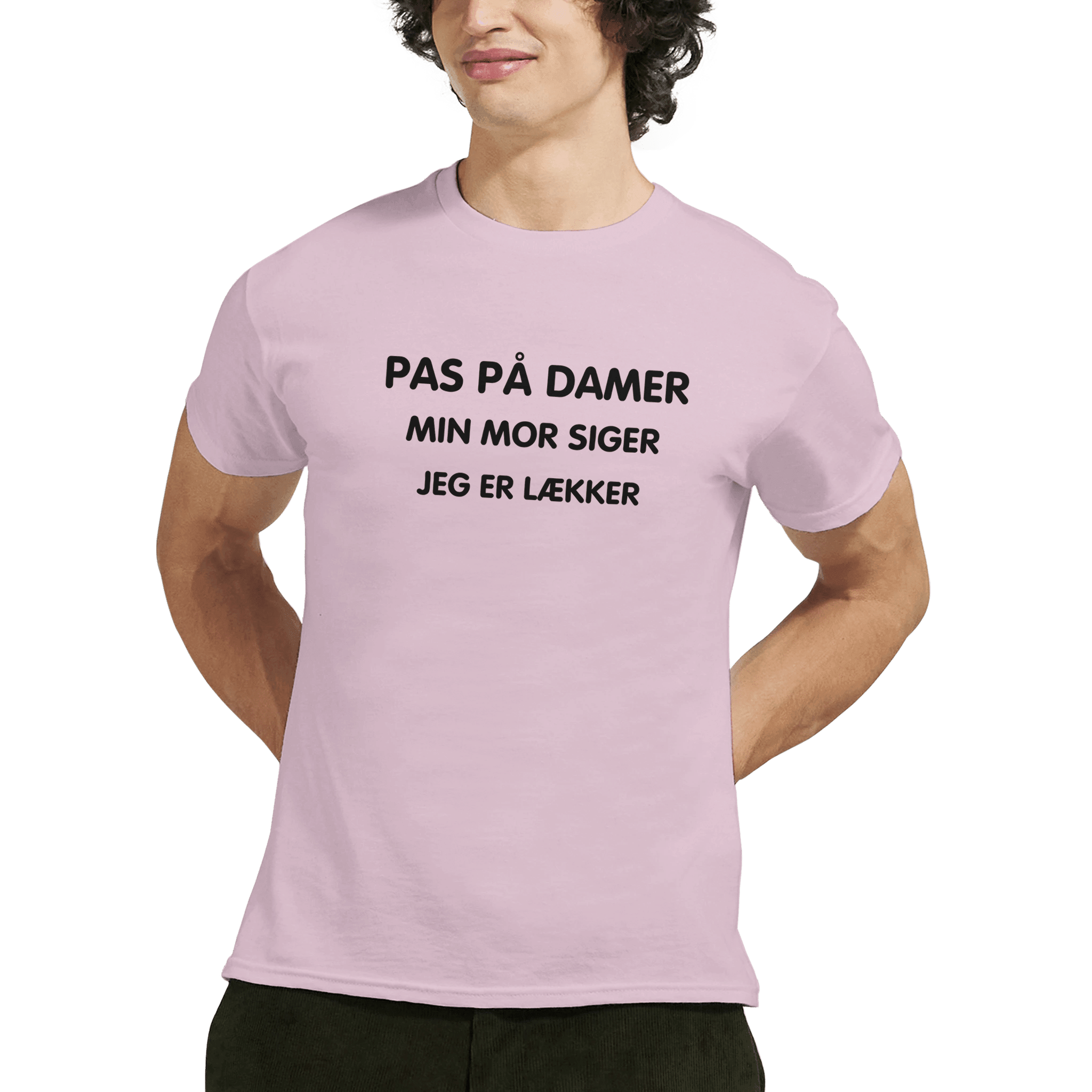 PAS PÅ DAMER, MIN MOR SIGER JEG ER LÆKKER ❌ T-SHIRT - Danske Bluser