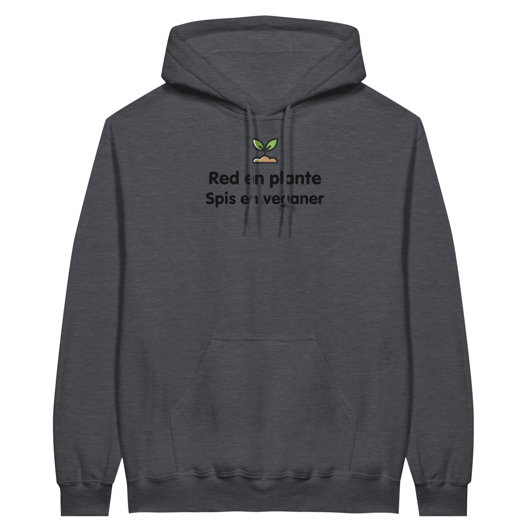RED EN PLANTE, SPIS EN VEGANER ❌ Hoodie - Danske Bluser