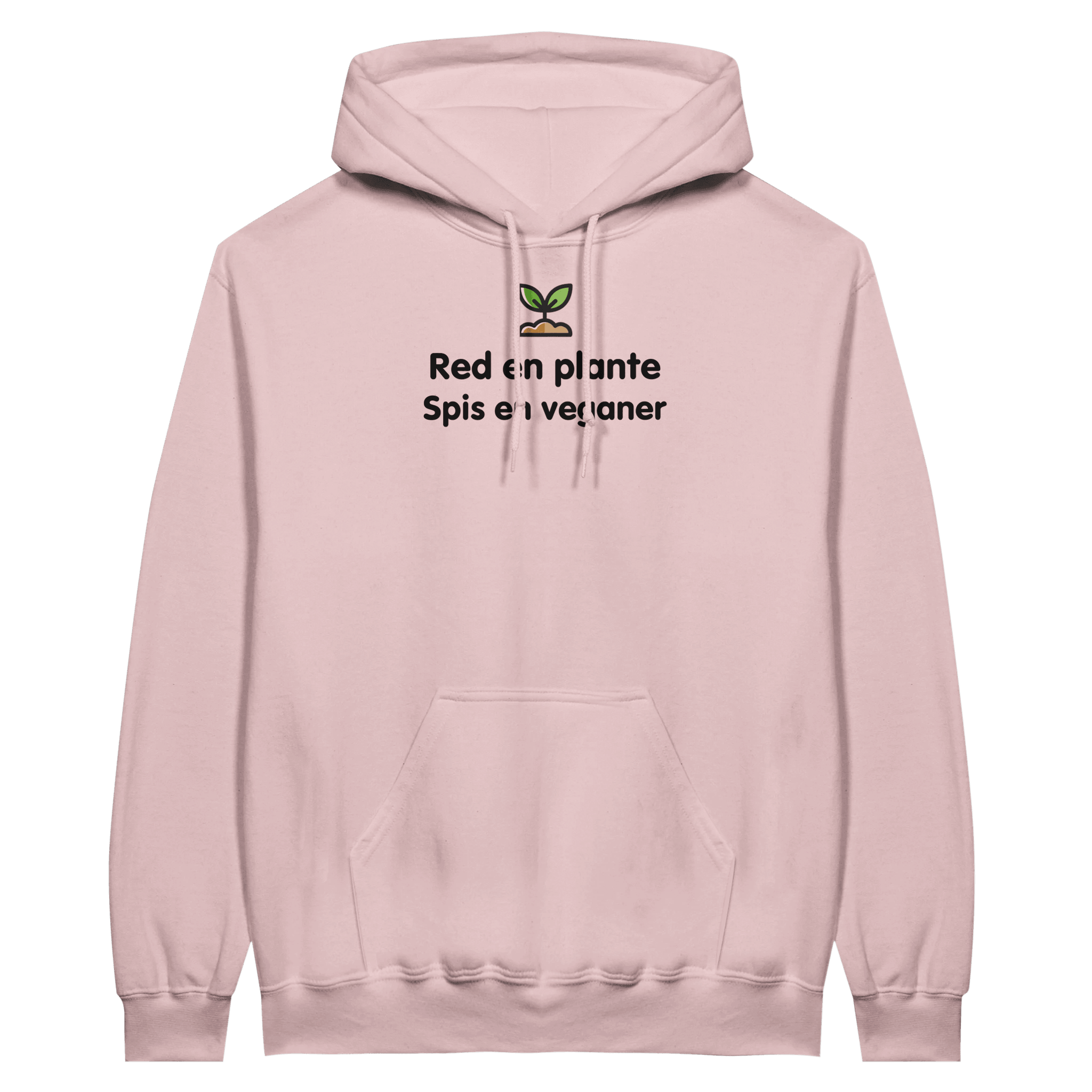 RED EN PLANTE, SPIS EN VEGANER ❌ Hoodie - Danske Bluser