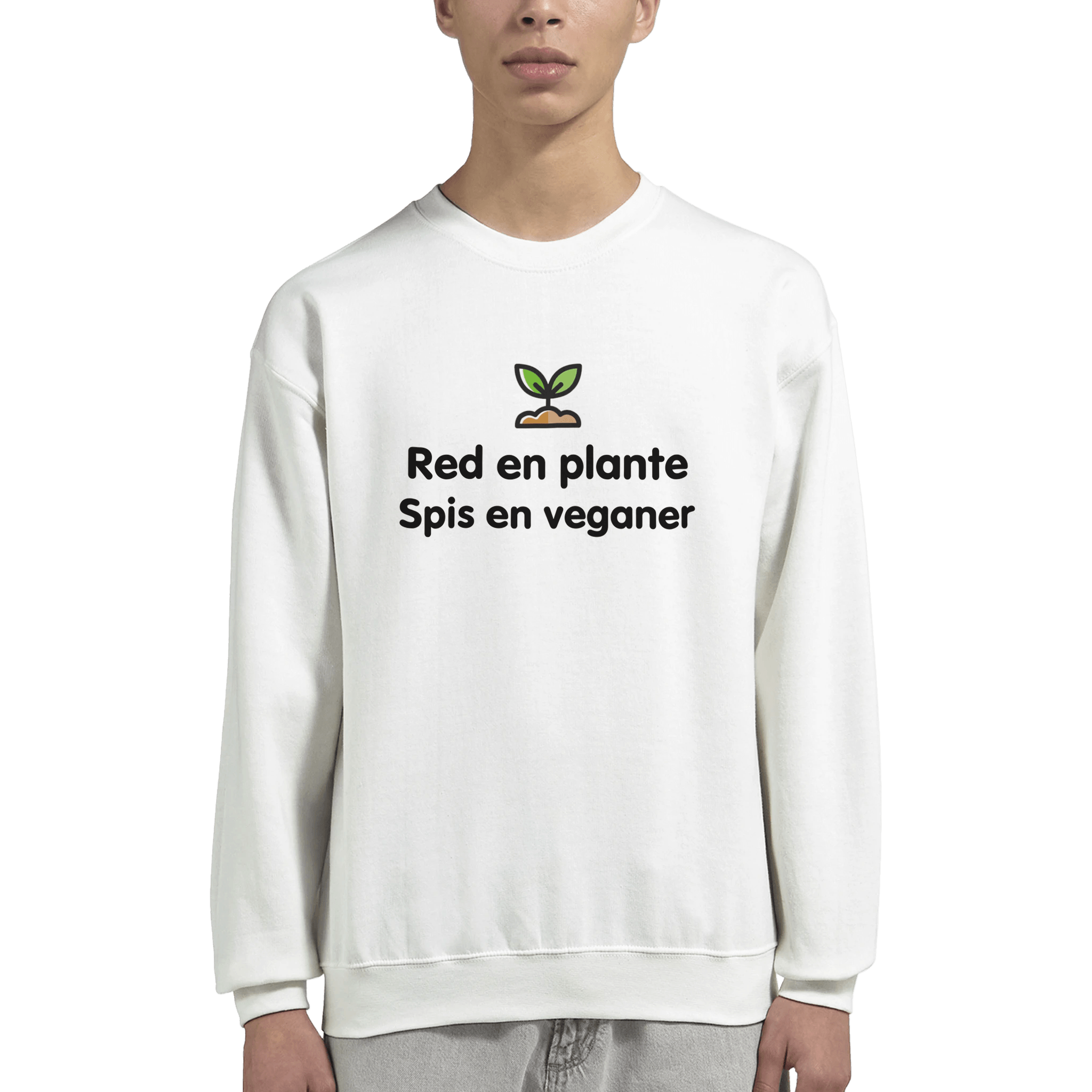 RED EN PLANTE, SPIS EN VEGANER ❌ TRØJE - Danske Bluser