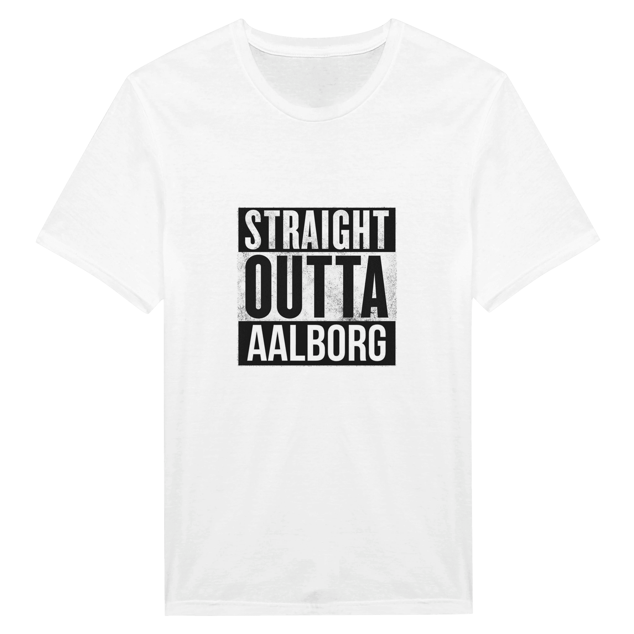 Straight Outta Aalborg ❌ T-SHIRT - Danske Bluser