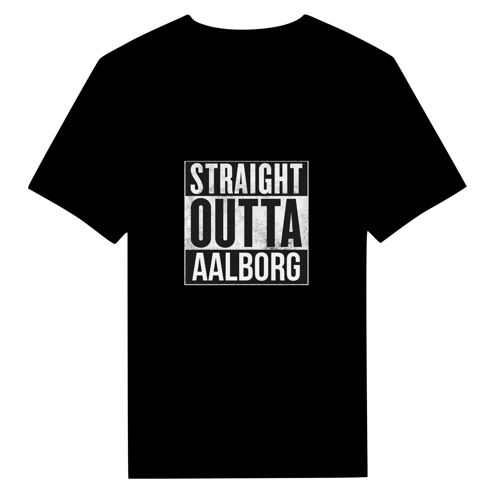 Straight Outta Aalborg ❌ T-SHIRT - Danske Bluser