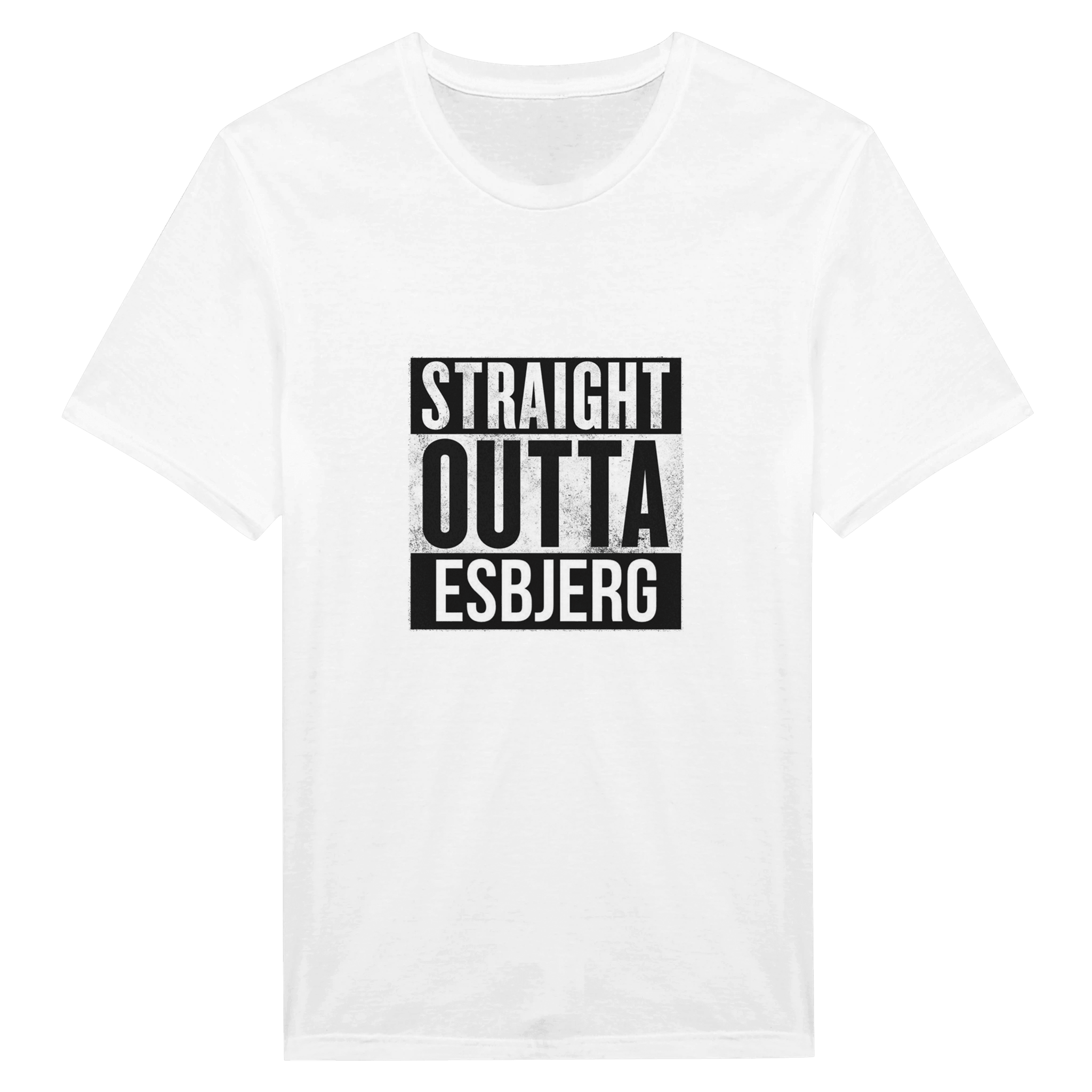 Straight Outta Esbjerg ❌ T-SHIRT - Danske Bluser