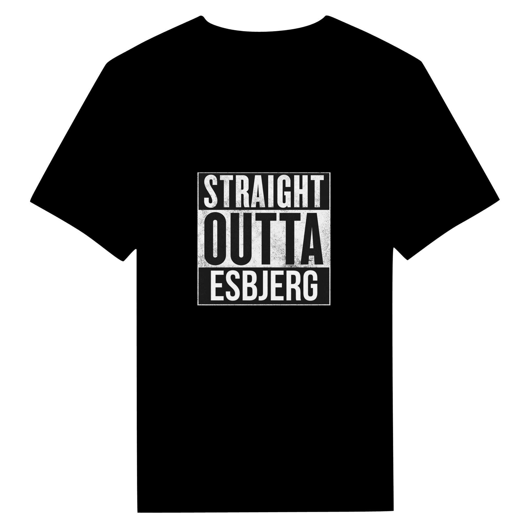 Straight Outta Esbjerg ❌ T-SHIRT - Danske Bluser