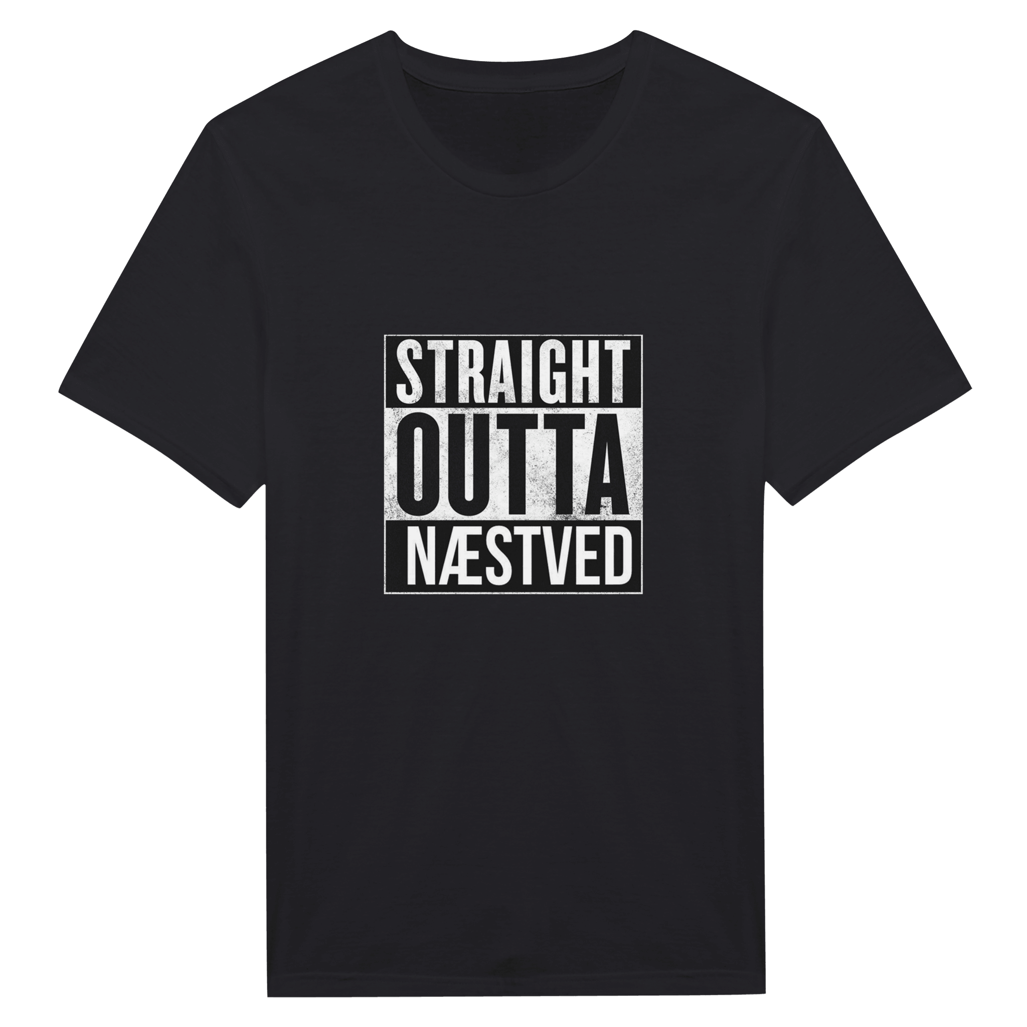 Straight Outta Næstved ❌ T-SHIRT - Danske Bluser