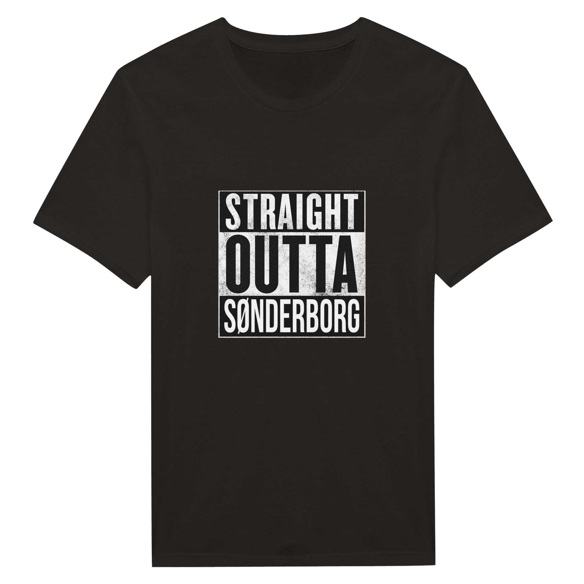 Straight Outta Sønderborg ❌ T-SHIRT - Danske Bluser