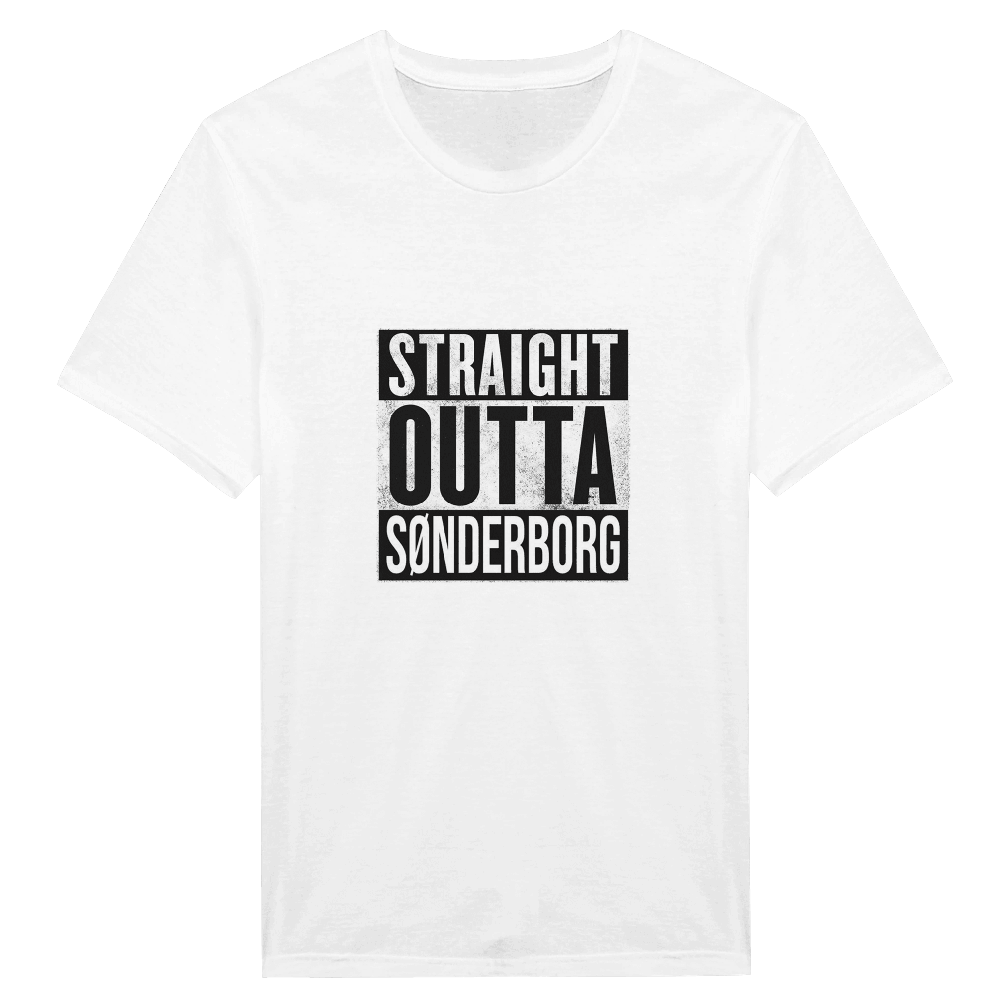 Straight Outta Sønderborg ❌ T-SHIRT - Danske Bluser