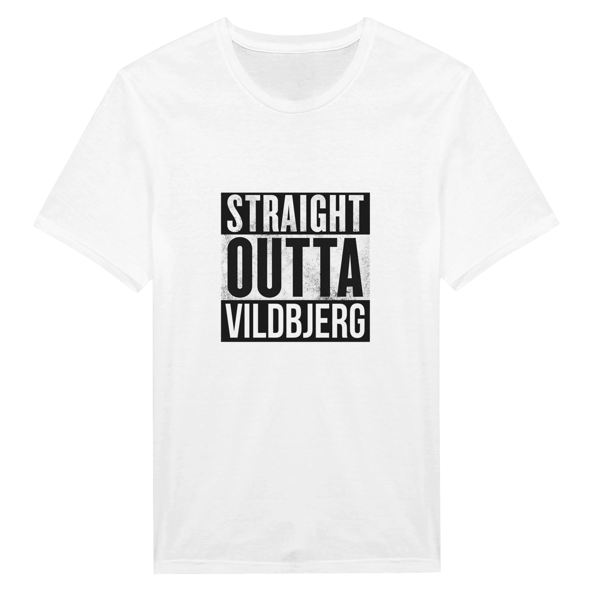 Straight Outta Vildbjerg ❌ T-SHIRT - Danske Bluser
